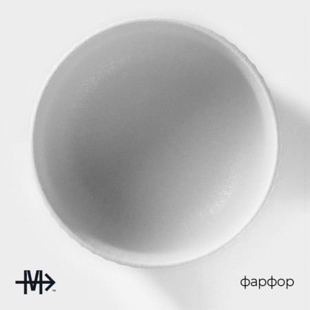 Porcelain bowl Magistro line, 350 ml, d = 11.5 cm, white color-1