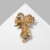 Brooch "Bell", colored in gold