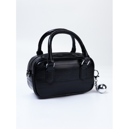 Women's bag, 20*9*12, lightning departure, belt lengths, black-3