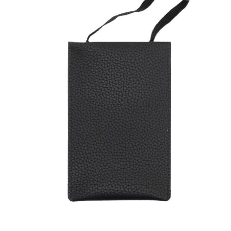Bag, artificial leather, black 12x1x19 cm-2