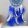 Dreams "Mandala with blue feathers" 60x15x0.7 cm