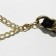 Choker "chain" with a bow, color black metal gold, 48 cm