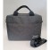 Document bag (oxford) gray with gray sling