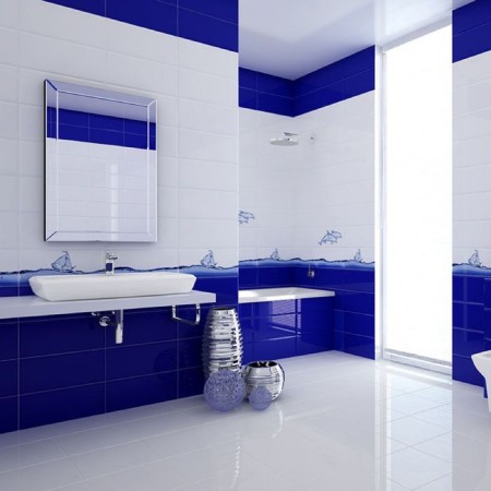 Peremillance Deep Blue DB2G051D Dolphin, White, 200x440 mm-1