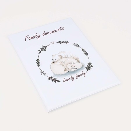 Feast for family documents, 2 sets, white color