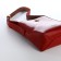 Women's bag on the Textura screw castle, small size, burgundy color