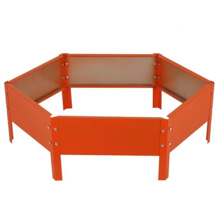 Glocked flowerbed, d = 80 cm, h = 15 cm, orange, Greengo-8