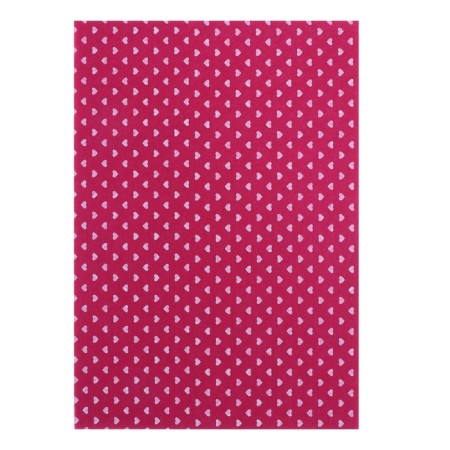 Colored felt is soft with the A4 Devente pattern. Hearts 5 colors, 5 sheets, thickness 2 mm-5