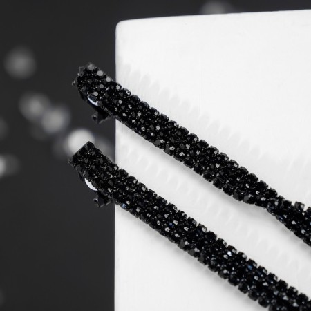 Clips "ice" classic, black color in ferrous metal-2