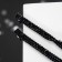 Clips "ice" classic, black color in ferrous metal