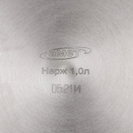 Boil for boiling milk, 1 l, d = 16 cm, metal cover, metal handle, with a heat distribution layer-3