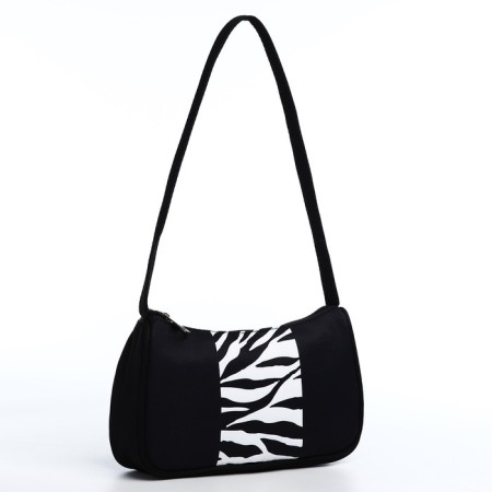 Bag Women's Baget from textiles, "Zebra", 23x13x5 cm.-2