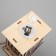 Christmas tree toy "House with Santa Claus and Machine", from batteries, glow of warm white