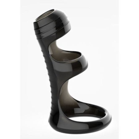 Nozzle on the penis of the oki-hoods soft stimulation, with an erective ring, black-2