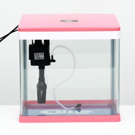 The Seastar HX-318F Aquarium includes: LED lamp 7 modes, filter, 18 l, red-1