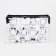 Lightning cosmetic bag, transparent/black color