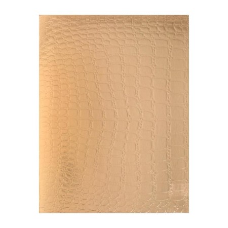 A notebook of 96 sheets in the Croco cage, boumvinyl Metallic, embossing, offset block, gold