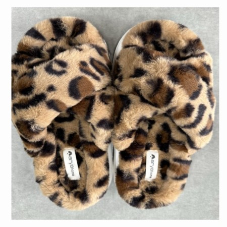 Women's slippers Arya Home Leo, size 38-39, leopard print-1