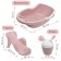 Children's bathing set, bath 86 cm., Slide, bucket -Loof, Pink color