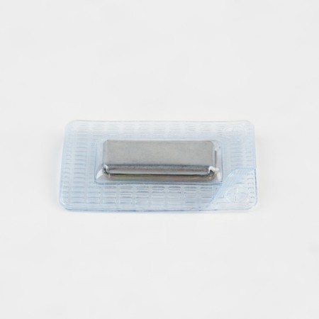 Magnetic, secret button, 25 × 10 mm, silver color-1