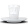 Coffee cup with a saucer TASSEN BUFFLED, 80 ml, white color