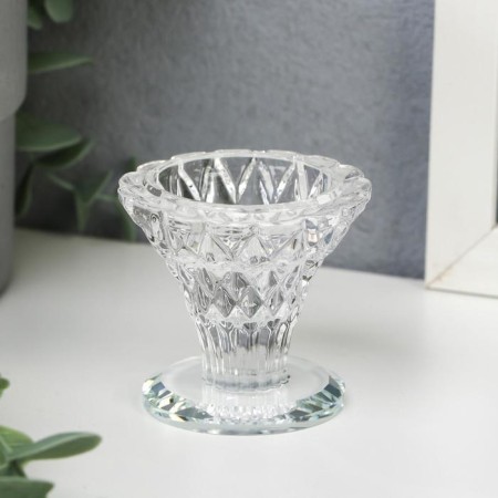 Glass of Glass for 1 candle "glass" 6x6x6 cm-1