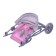 Stroller for dolls, three -wheeled, metal frame