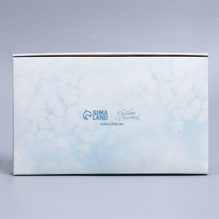 Folding box "New Year's watercolor", 20 x 12 x 4 cm, New Year-4