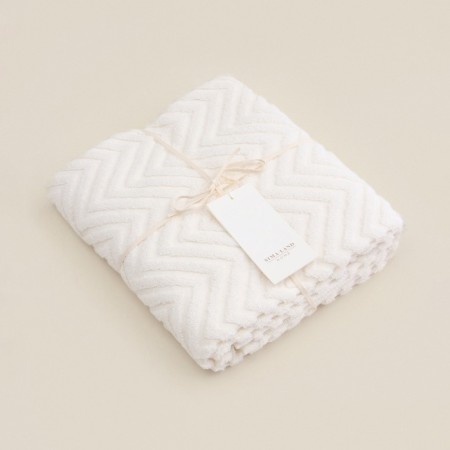 Trush Trick SL Home: Geometry "Blanc de Blanc" 67x140 cm, 83% cotton, 17% linen, 500 g/m2 1024309-7