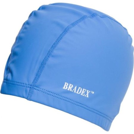 Bradex swimming cap, textile coated, blue