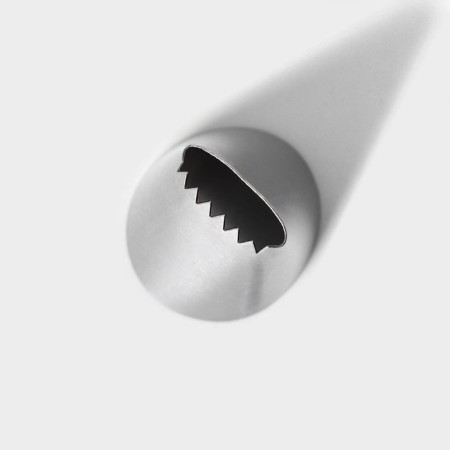 Confectionery nozzle Konfinetta "Weaving", d = 3 cm, output d = 2 cm, stainless steel-3