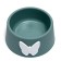 Universal bowl for animals 2 in 1 "butterfly" plastic, 14 x 8 cm, green