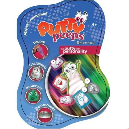 Hand -chewing gum Putty Peeps, metallic, size mini, mix