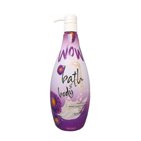 Shower gel Sora Cosmetics Wow Purple Flowers, 1000 ml