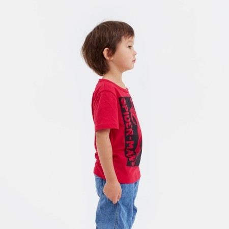Marvel T-shirt "Spider Man", height 98-104 (30), raspberry color-1