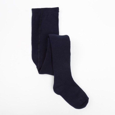 Pantyhose children's terry, dark blue color, height 146-152 cm