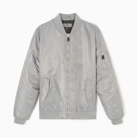 Male bomber at the MIST zipper, size 48, gray-5