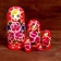 Matryoshka 5 in 1, painted, big, mix