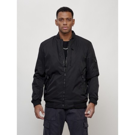 Male bomber, size 54, black color-4