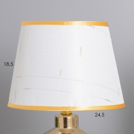 Table lamp "Irene" 1x40W E14 white/gold 22x22x36cm-2