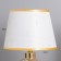 Table lamp "Irene" 1x40W E14 white/gold 22x22x36cm