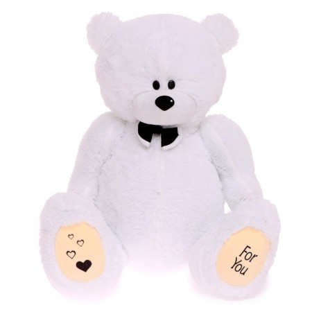 Soft toy "Bear Deddy", white color, 100 cm