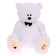 Soft toy "Bear Deddy", white color, 100 cm