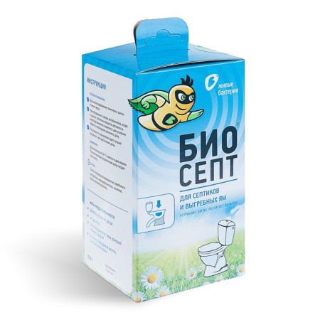 Remedy for septic tanks and cesspools bioactivator Biosept, 300 g 12 doses