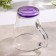 Glass mug "jam", 250 ml, purple color