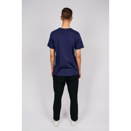 Male T-shirt, size 56, dark blue color-1
