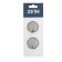 Set of flywheel ZEIN Z002, for a crane-box with a rod under a square, plastic, 2pcs, chrome