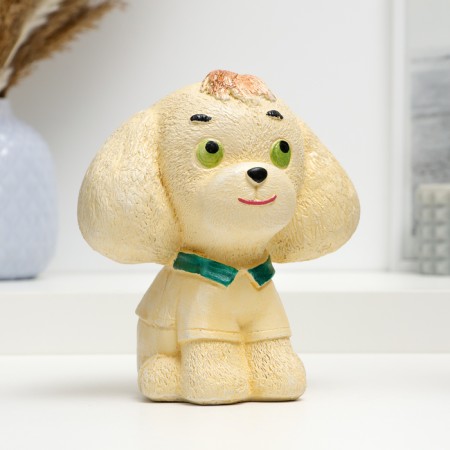 Piggy bank "Pesik" beige, 18x16x10cm