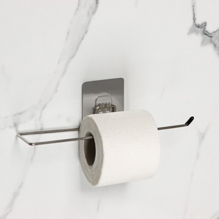 Holder for towels on Velcro of Dolyan, 27 × 7 × 7 cm, chrome color-1