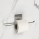 Holder for towels on Velcro of Dolyan, 27 × 7 × 7 cm, chrome color